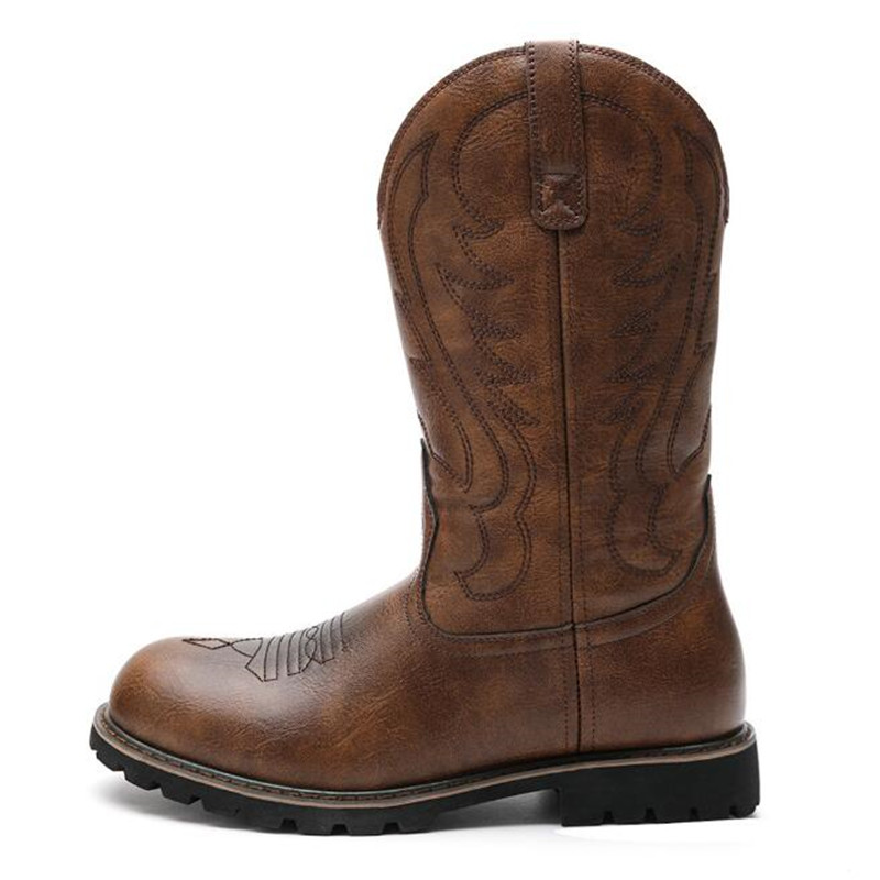 Vintage Fashion Streetwear - Fashion Designer Goth Men's Cowboy Boots