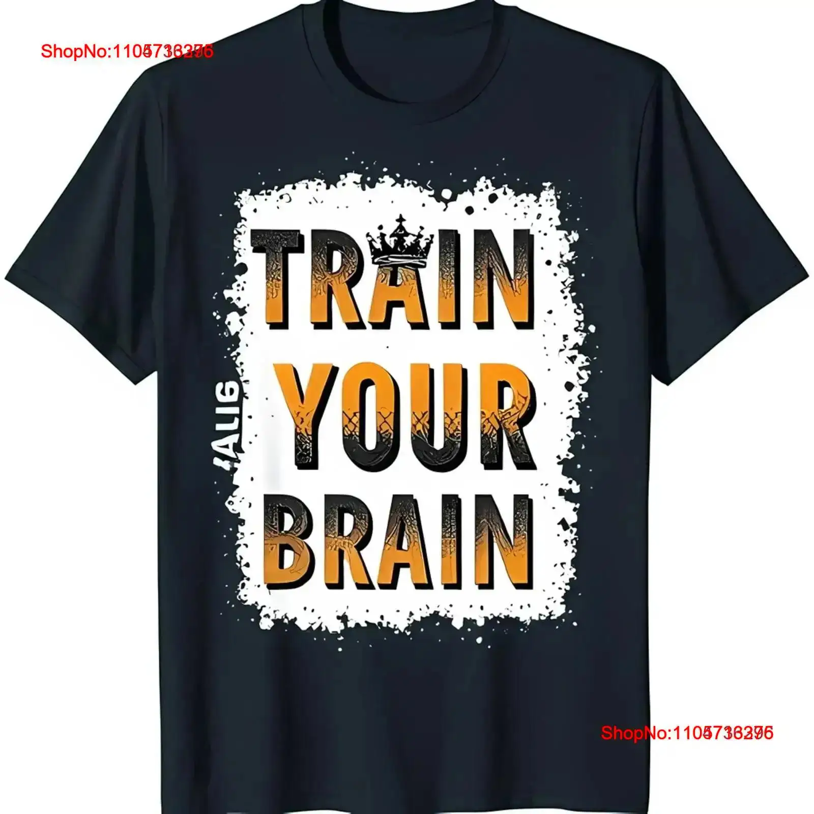 Vintage Fashion Font - Black T Shirt with YOUR BRAIN
