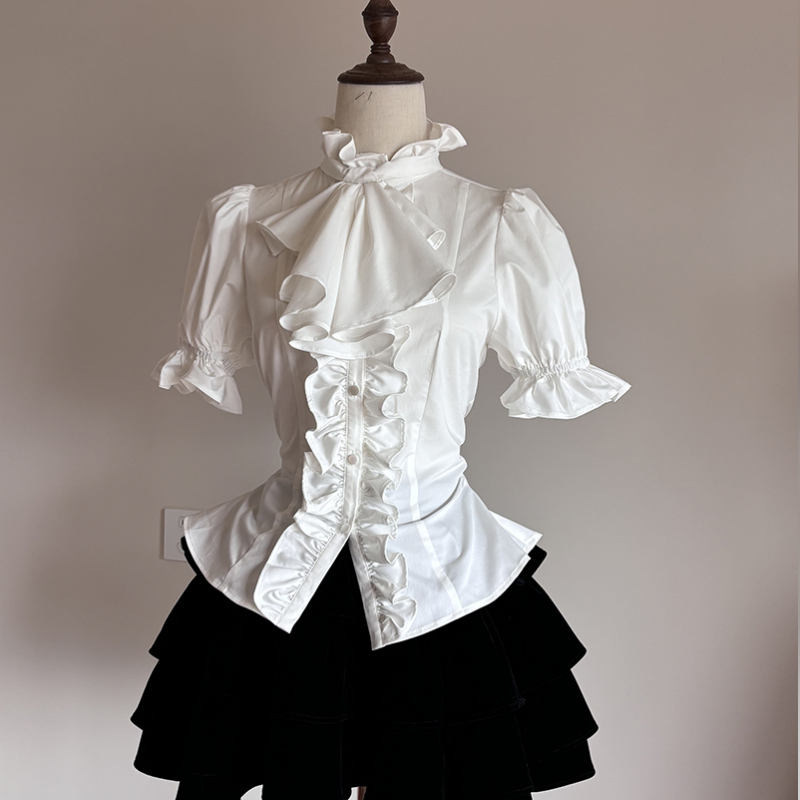 Vintage Fashion Japan - Japanese Victorian Gothic Lolita Puff Sleeves