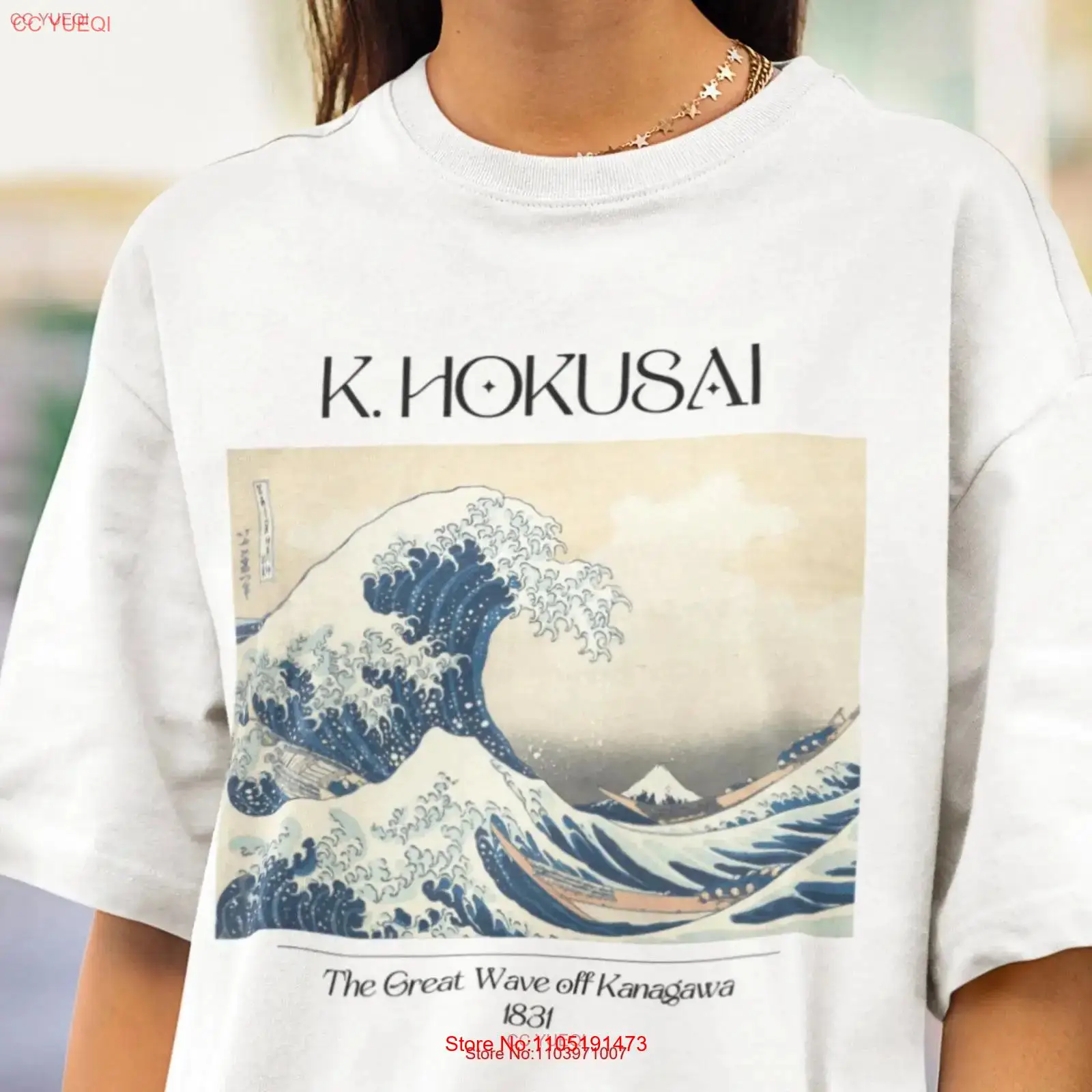 Vintage Fashion Japan - Katsushika Hokusai The Great Wave off