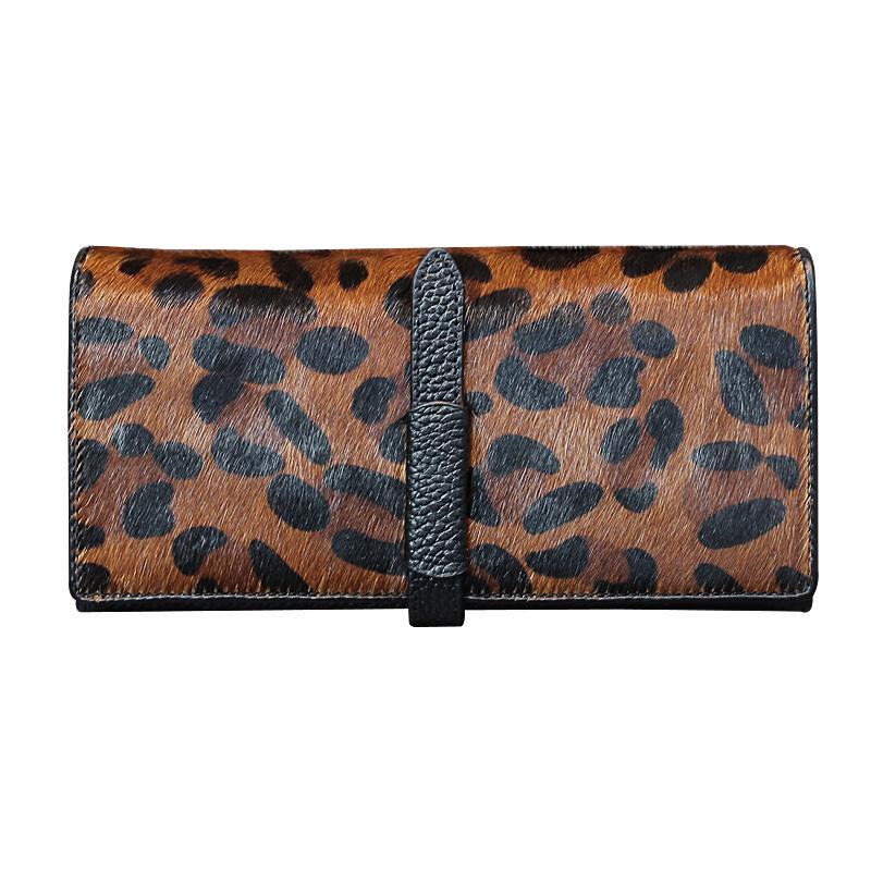 Vintage Fashion Postcards - New Fashion Leopard Cow Genuine Leather
