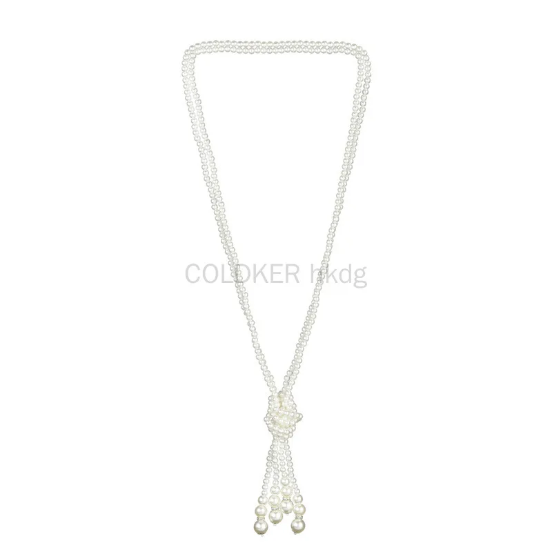 Vintage Fashion Jewelry Necklaces - 1920s Pearls Necklace Fashion Faux Pearls