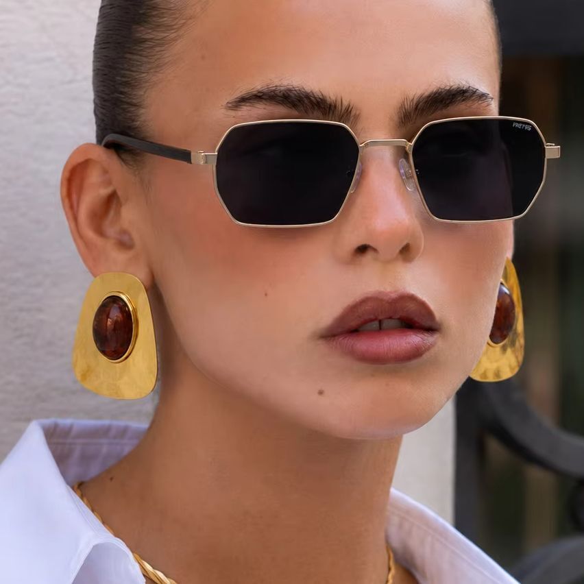 Z Vintage Fashion - IngeSight.Z Creative Irregular Geometric Resin Stud