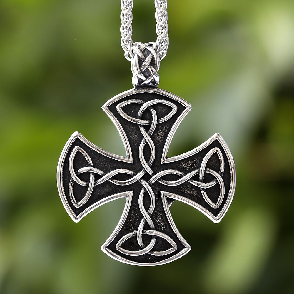 Vintage Fashion Guide - Mens Jewellery Titanium Steel Celtic Cross