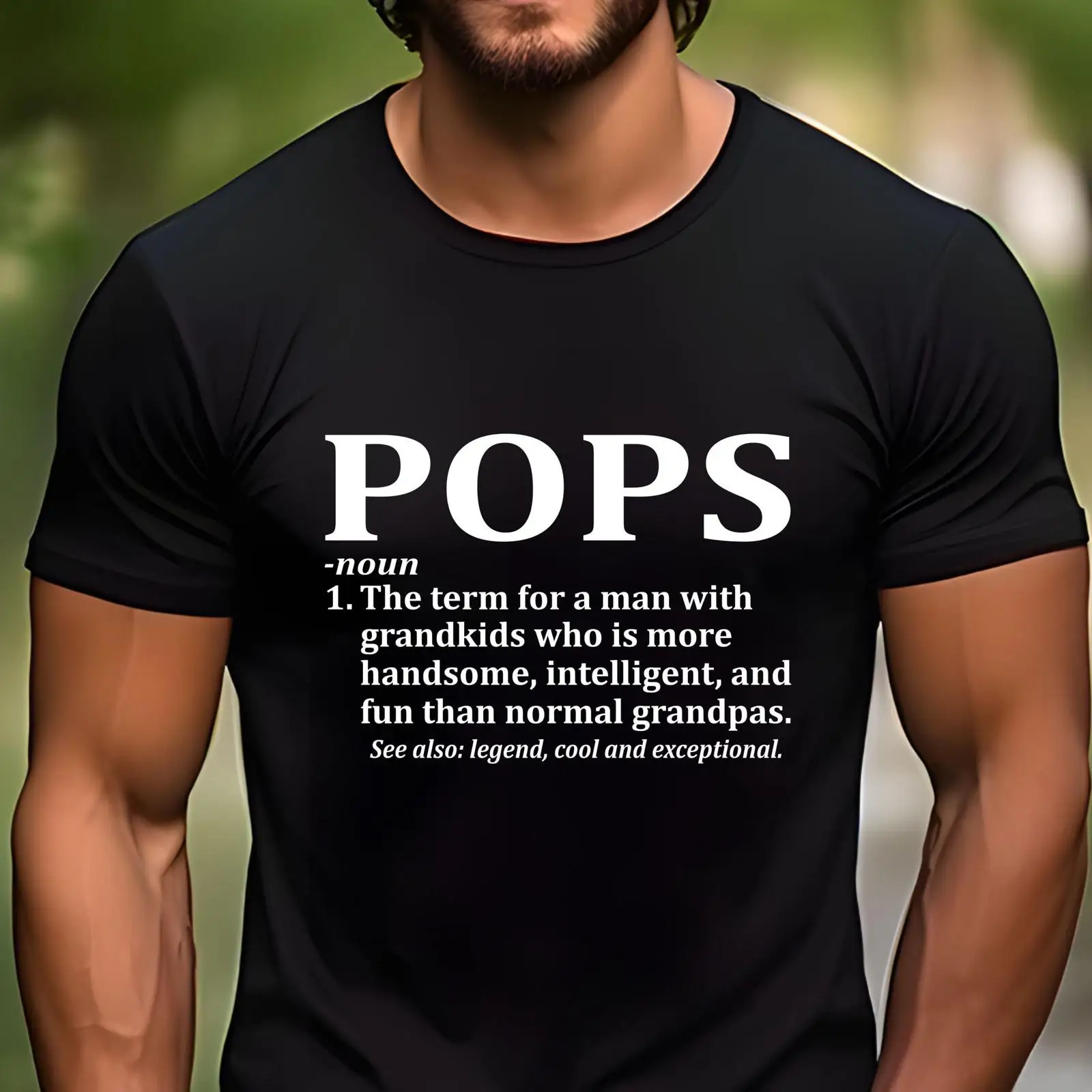 Vintage Fashion Definition - Pops Definition T Shirt Funny Grandpa