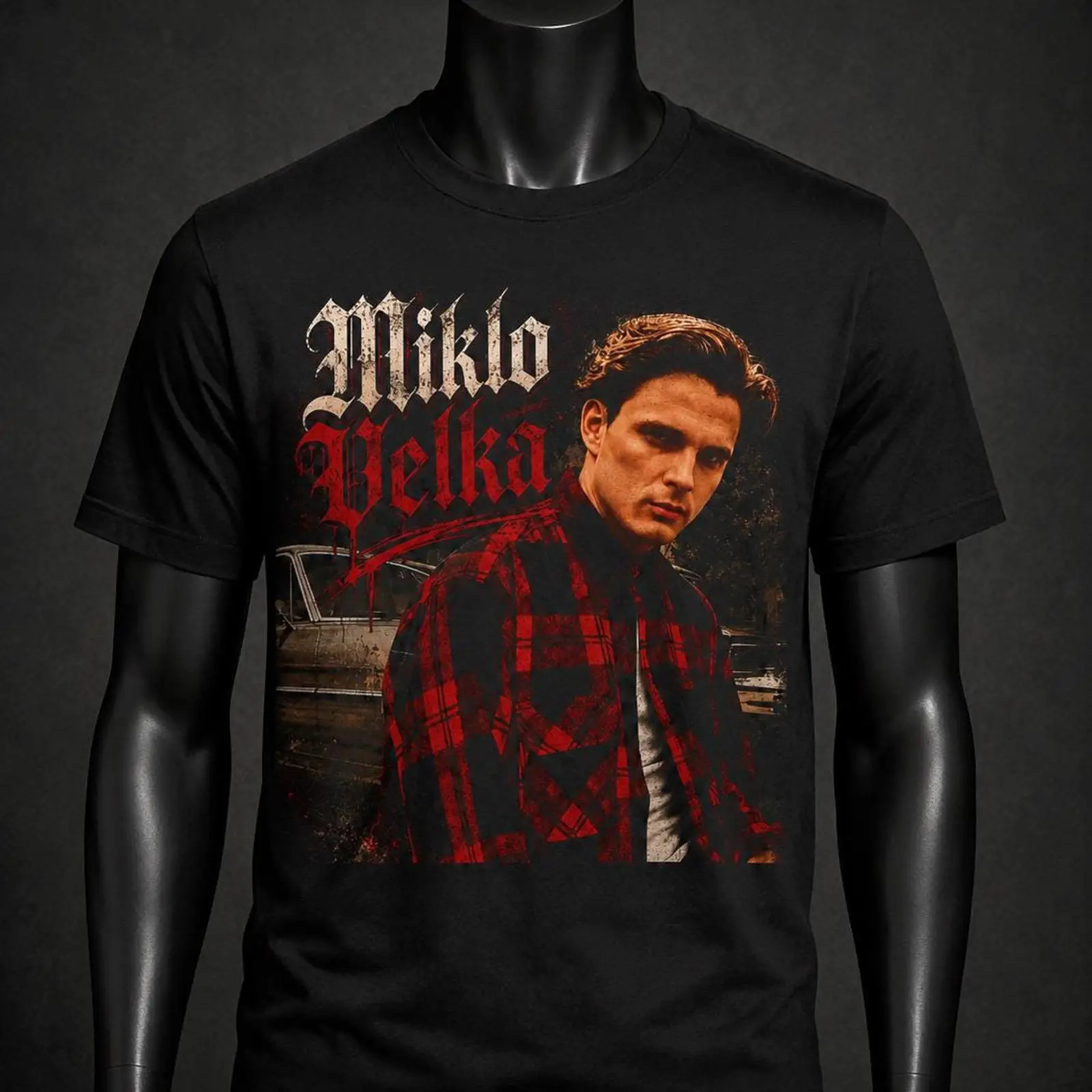 Vintage Fashion Font - Miklo Velka Gothic Font Portrait Print