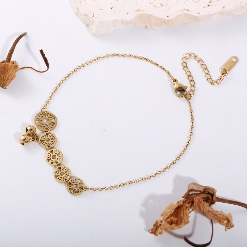 1 Piece Stainless Steel Anklet - Vintage Fashion Market ulasan dan harga