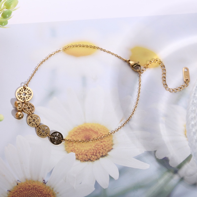 1 Piece Stainless Steel Anklet - Vintage Fashion Market ulasan dan harga