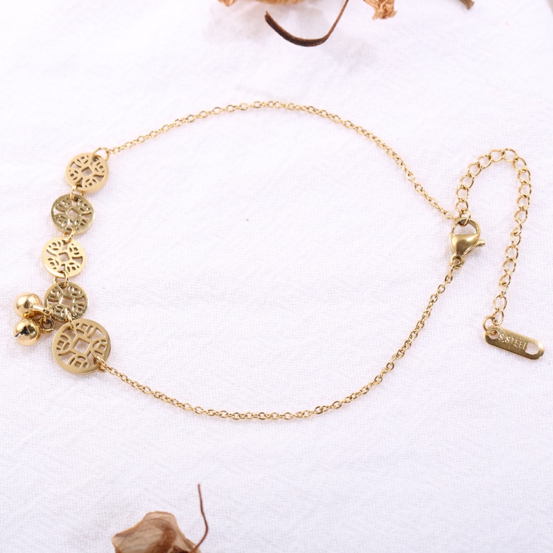 1 Piece Stainless Steel Anklet - Vintage Fashion Market ulasan dan harga