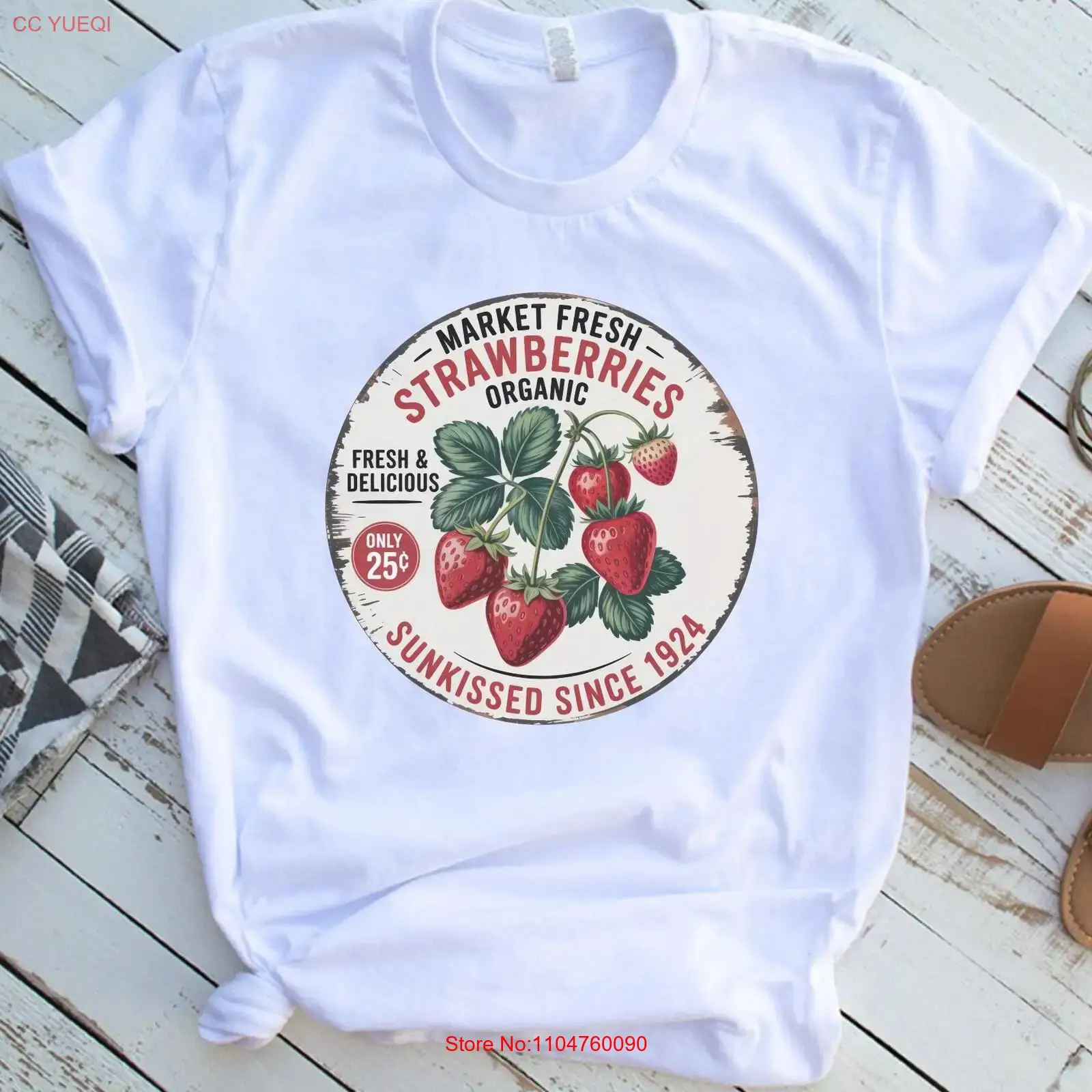 Fresh Strawberries Vintage T S - Vintage Fashion Market ulasan dan harga
