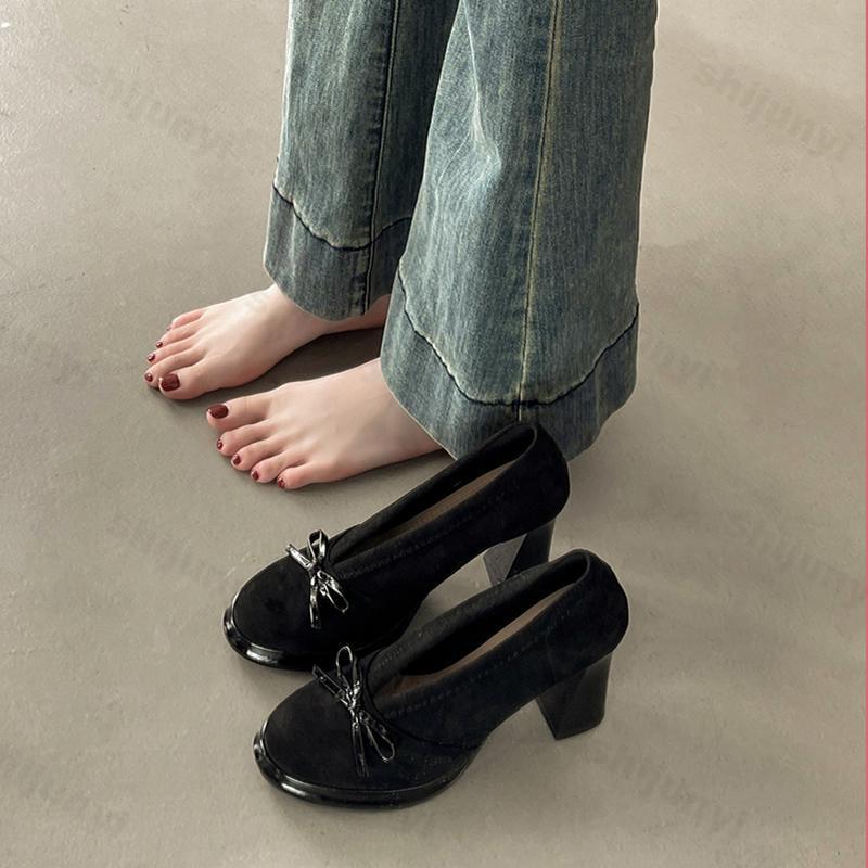 Women's High Heels 2025 Spring - Vintage Fashion Luxury ulasan dan harga