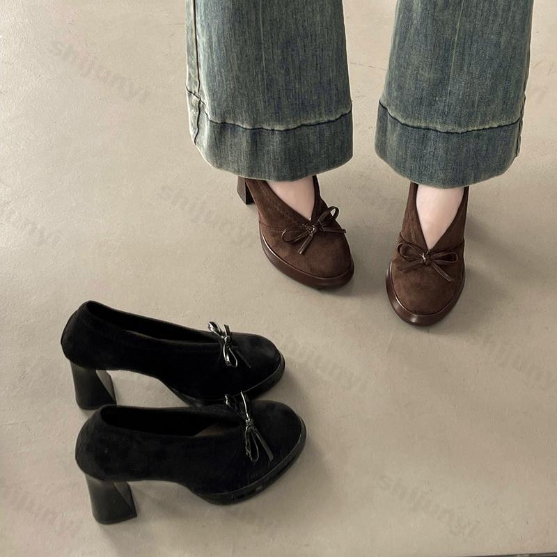 Women's High Heels 2025 Spring - Vintage Fashion Luxury ulasan dan harga