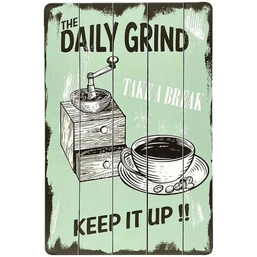 Plaque Metal Signs Drink Coffe - Vintage Fashion Posters ulasan dan harga