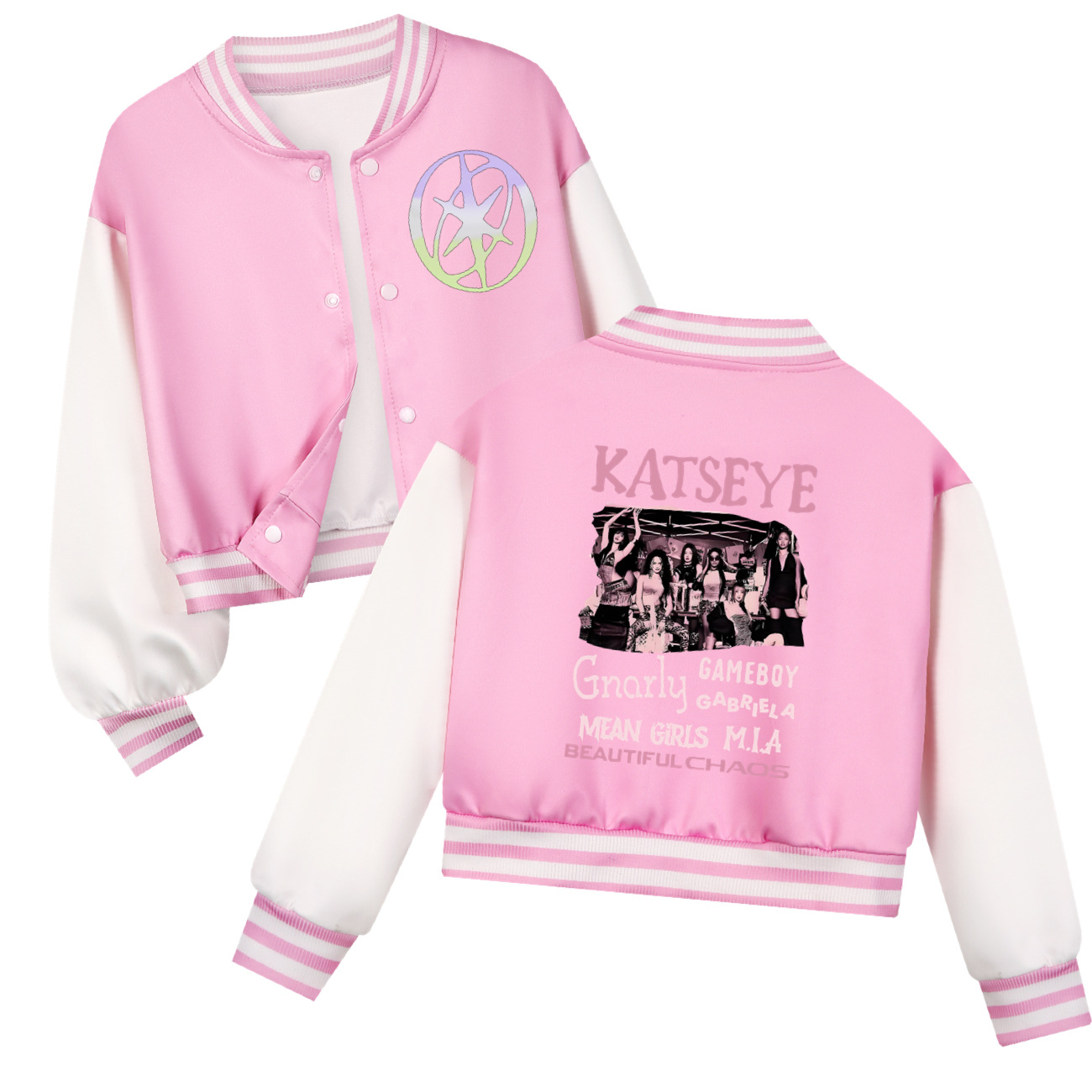 KATSEYE Printing Kids Short Ba - Varsity Jacket Wool ulasan dan harga