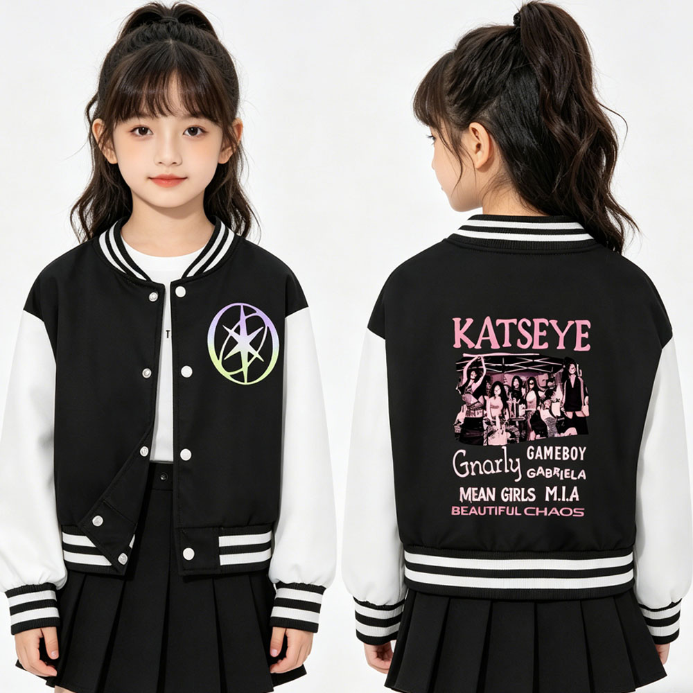KATSEYE Printing Kids Short Ba - Varsity Jacket Wool ulasan dan harga