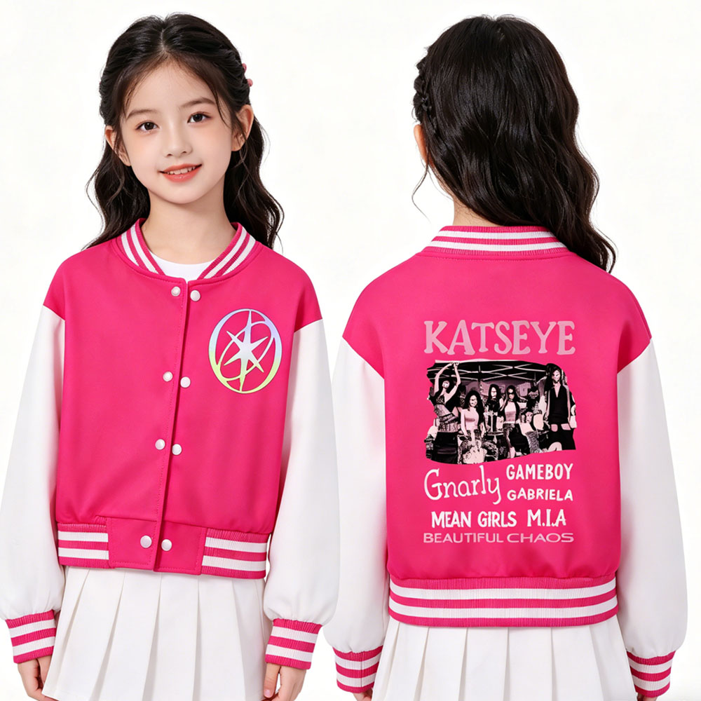 KATSEYE Printing Kids Short Ba - Varsity Jacket Wool ulasan dan harga