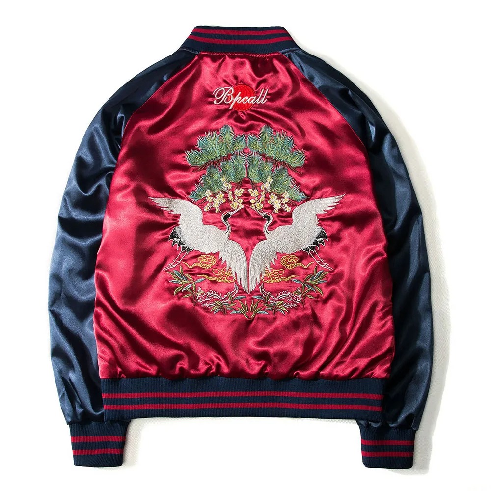 Reversible Baseball Jacket Men - Varsity Jacket Wool ulasan dan harga