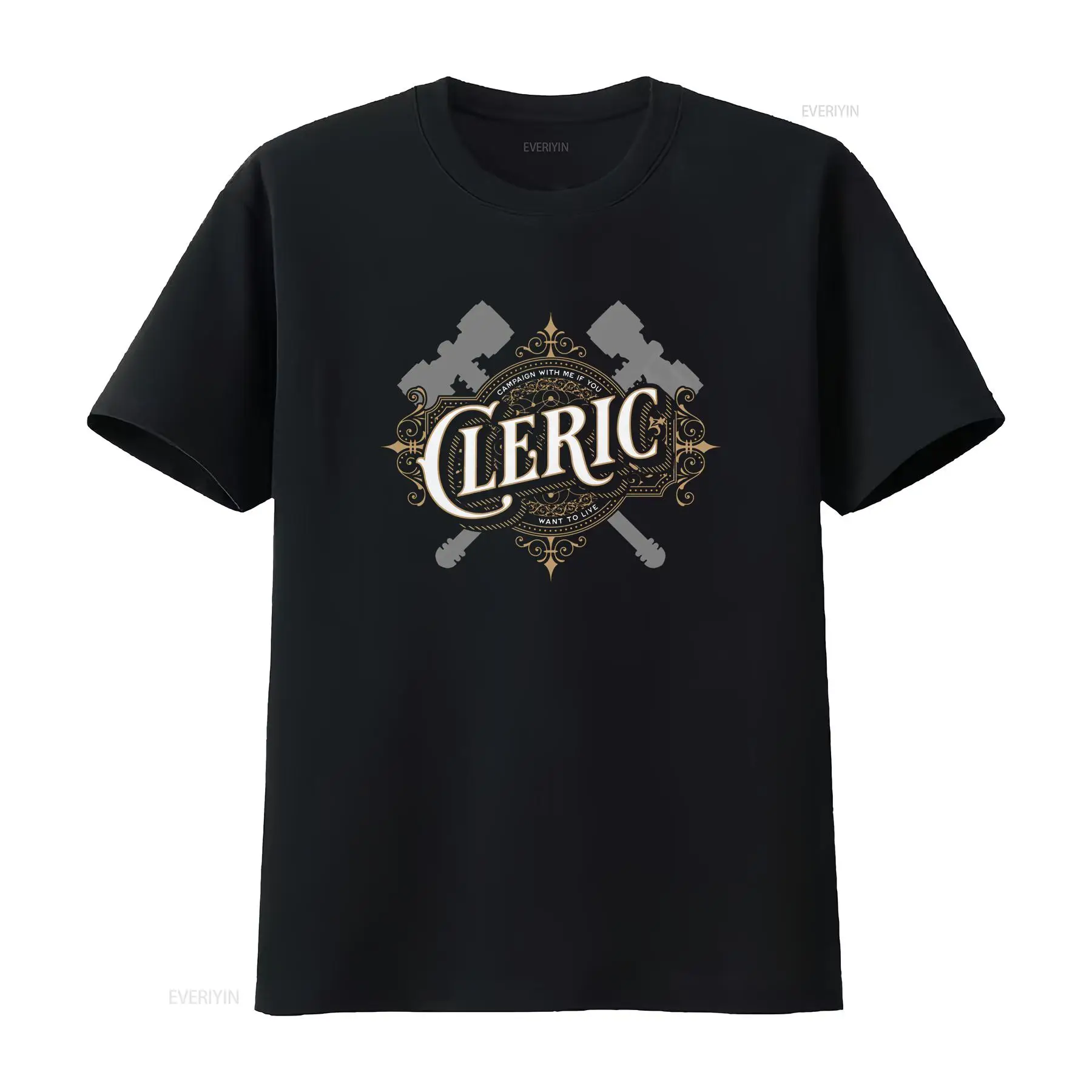 DnD Cleric T Shirt Retro Font  - Vintage Fashion Font ulasan dan harga