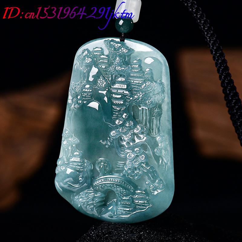 Natural Burmese Jadeite Scener - Vintage Fashion Luxury ulasan dan harga