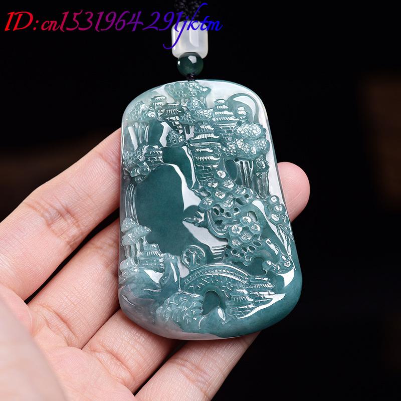 Natural Burmese Jadeite Scener - Vintage Fashion Luxury ulasan dan harga