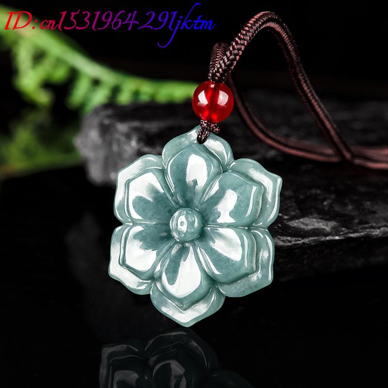Burmese Jadeite Flower Pendant - Vintage Fashion Luxury ulasan dan harga