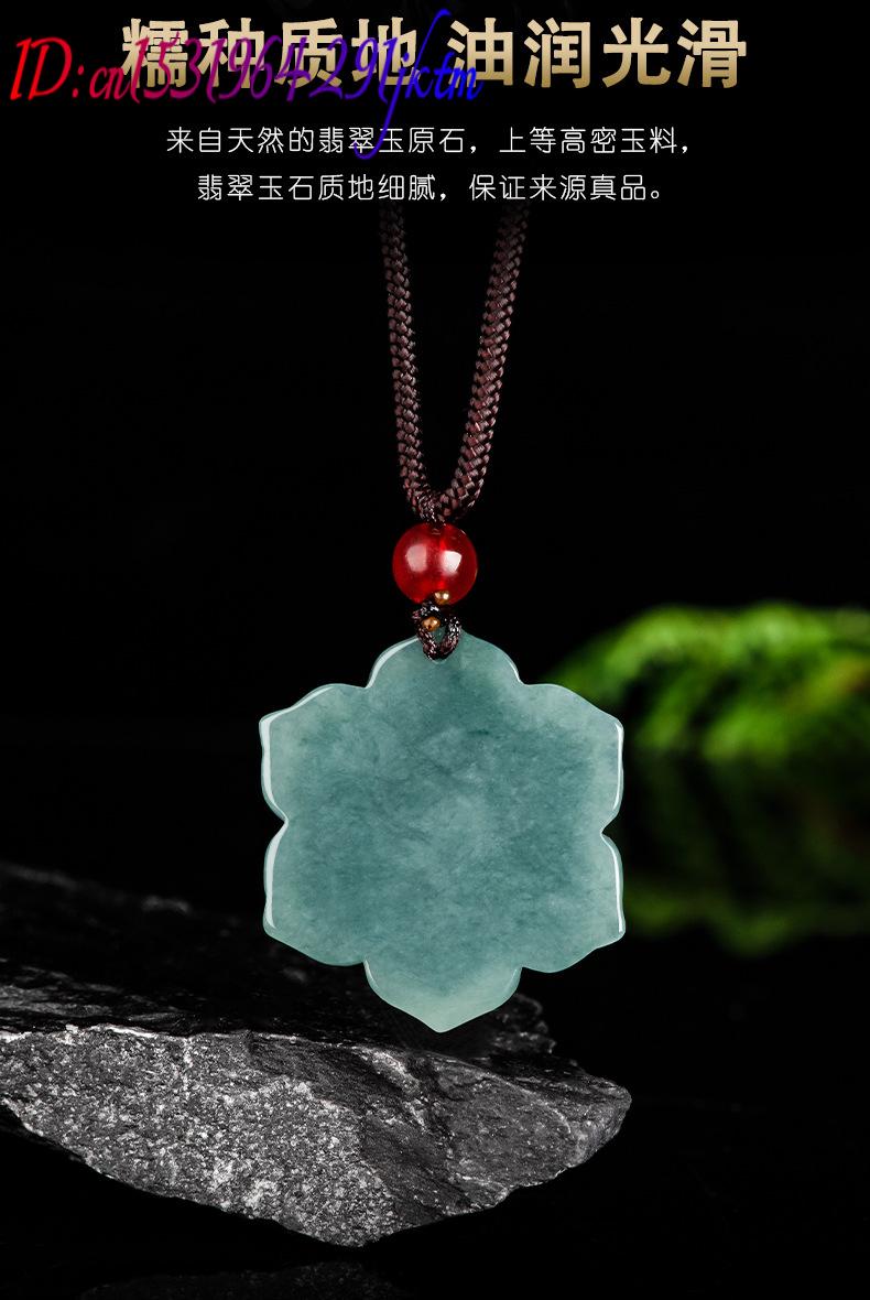 Burmese Jadeite Flower Pendant - Vintage Fashion Luxury ulasan dan harga