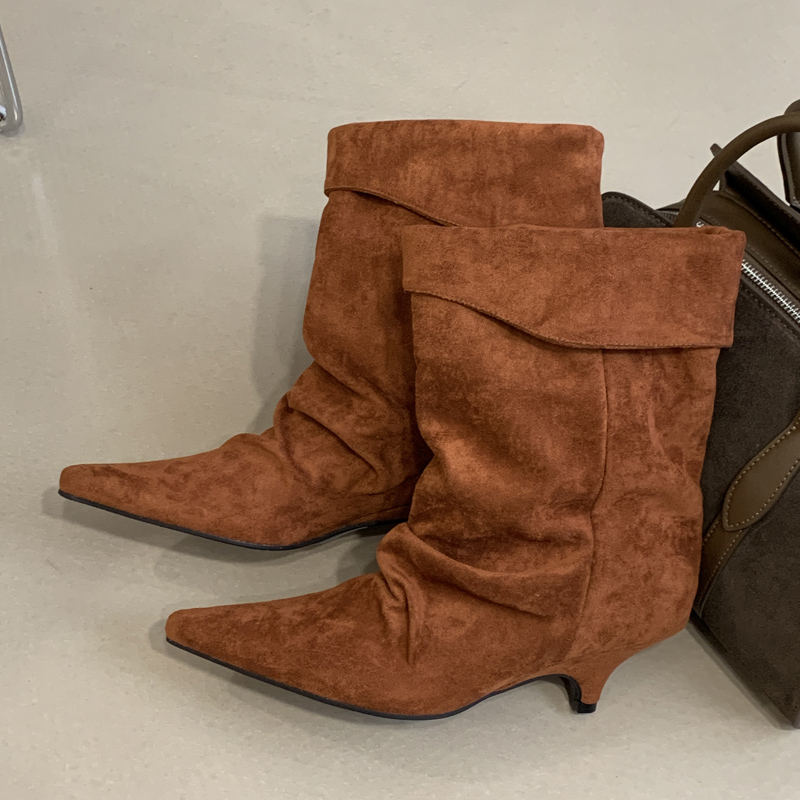 Aneikeh Winter Pointed Toe Thi - Vintage Fashion De ulasan dan harga