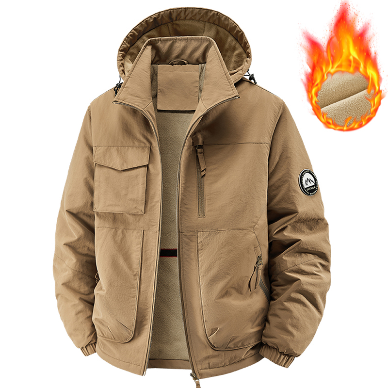 Men Parkas Thick Warm Hooded C - Varsity Jacket Wool ulasan dan harga