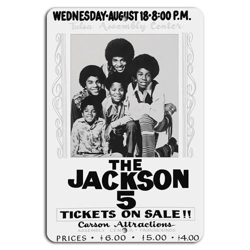 The Jackson 5 Tulsa Assembly C - Vintage Fashion Posters ulasan dan harga
