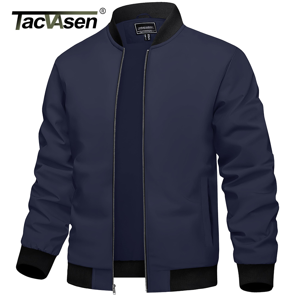 TACVASEN Men's Varsity Jacket  - Varsity Jacket Wool ulasan dan harga