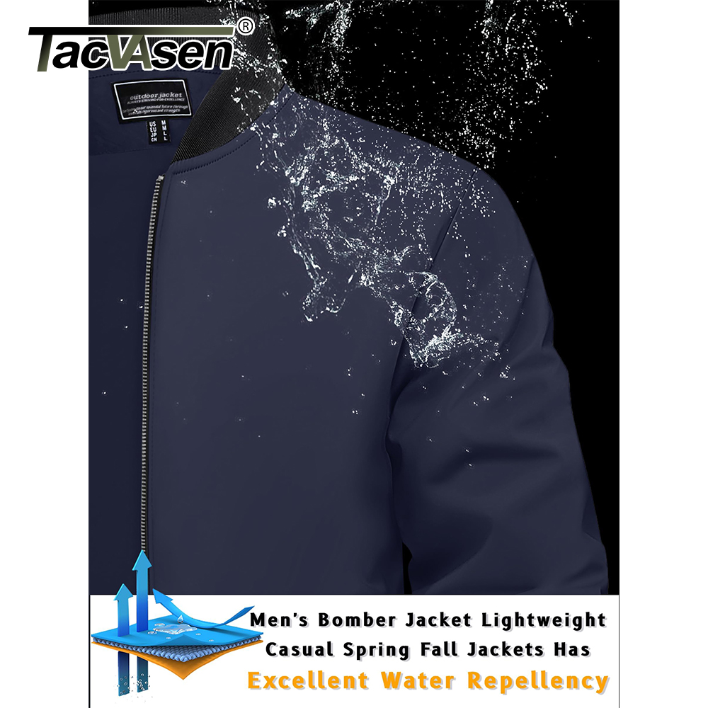 TACVASEN Men's Varsity Jacket  - Varsity Jacket Wool ulasan dan harga