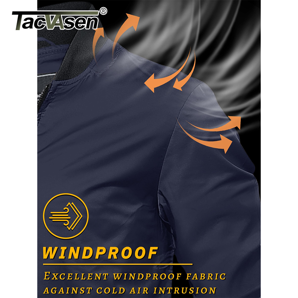 TACVASEN Men's Varsity Jacket  - Varsity Jacket Wool ulasan dan harga