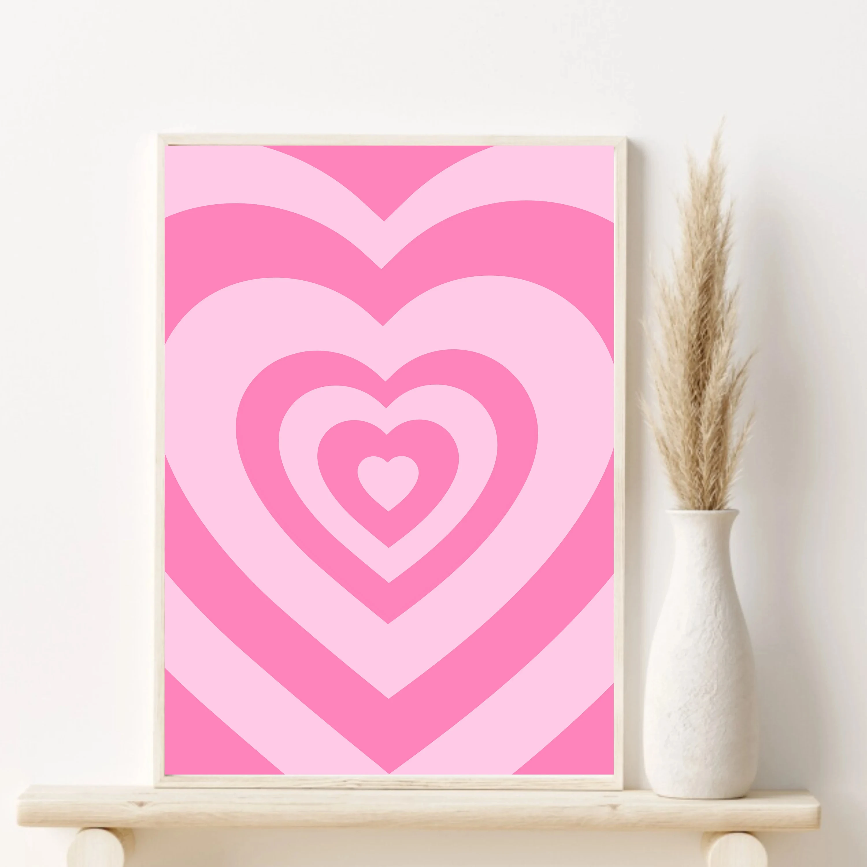 1pc Canvas painting  Pink Mati - Vintage Fashion Prints For Wall ulasan dan harga