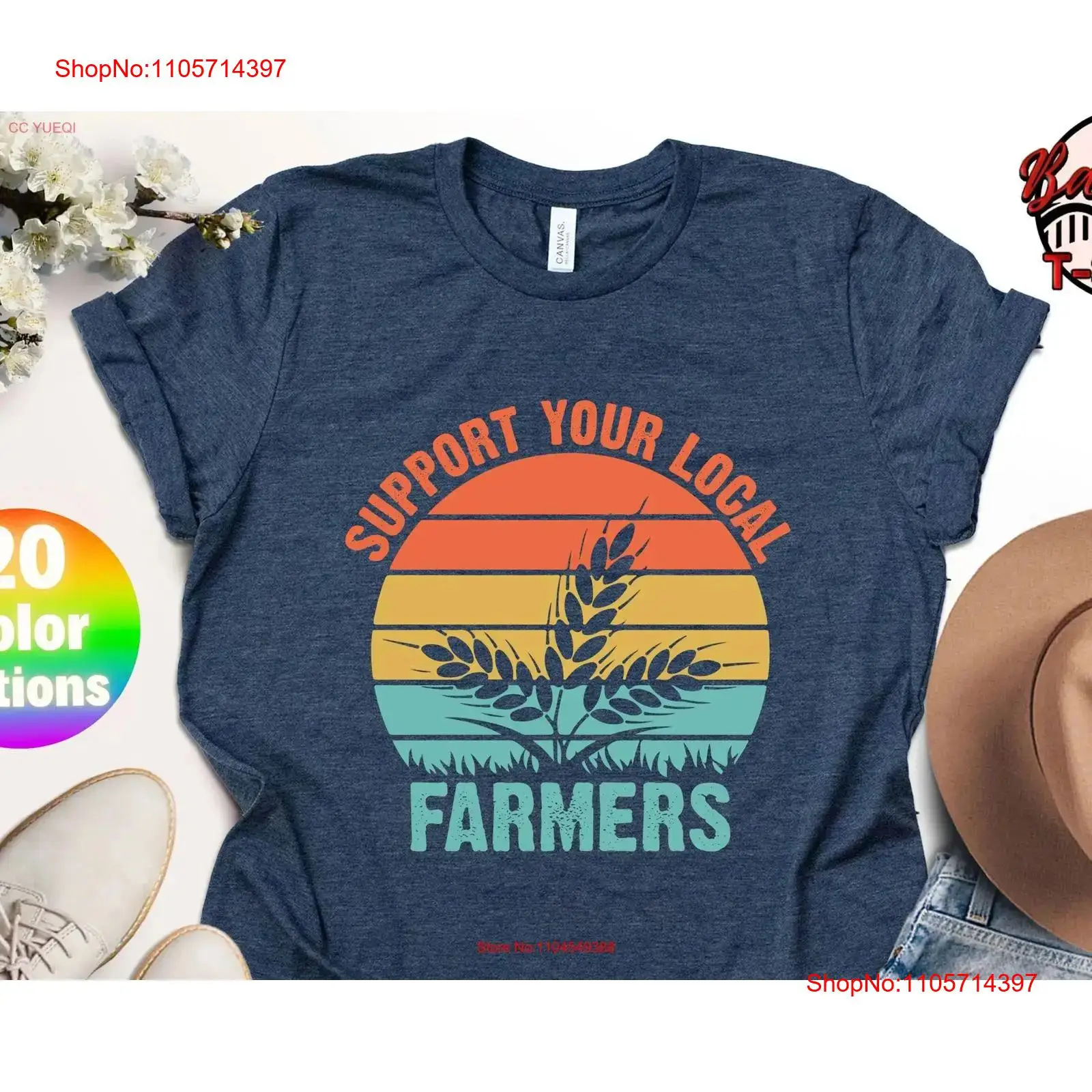 Support Your Local Farmers T S - Vintage Fashion Market ulasan dan harga
