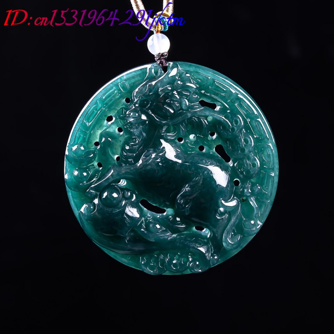 Burmese Jadeite Dragon Pendant - Vintage Fashion Luxury ulasan dan harga