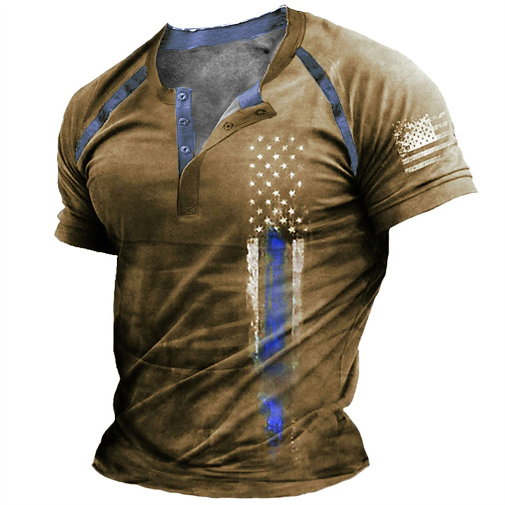 Funny 3D American Flag Print M - Vintage Fashion Streetwear ulasan dan harga