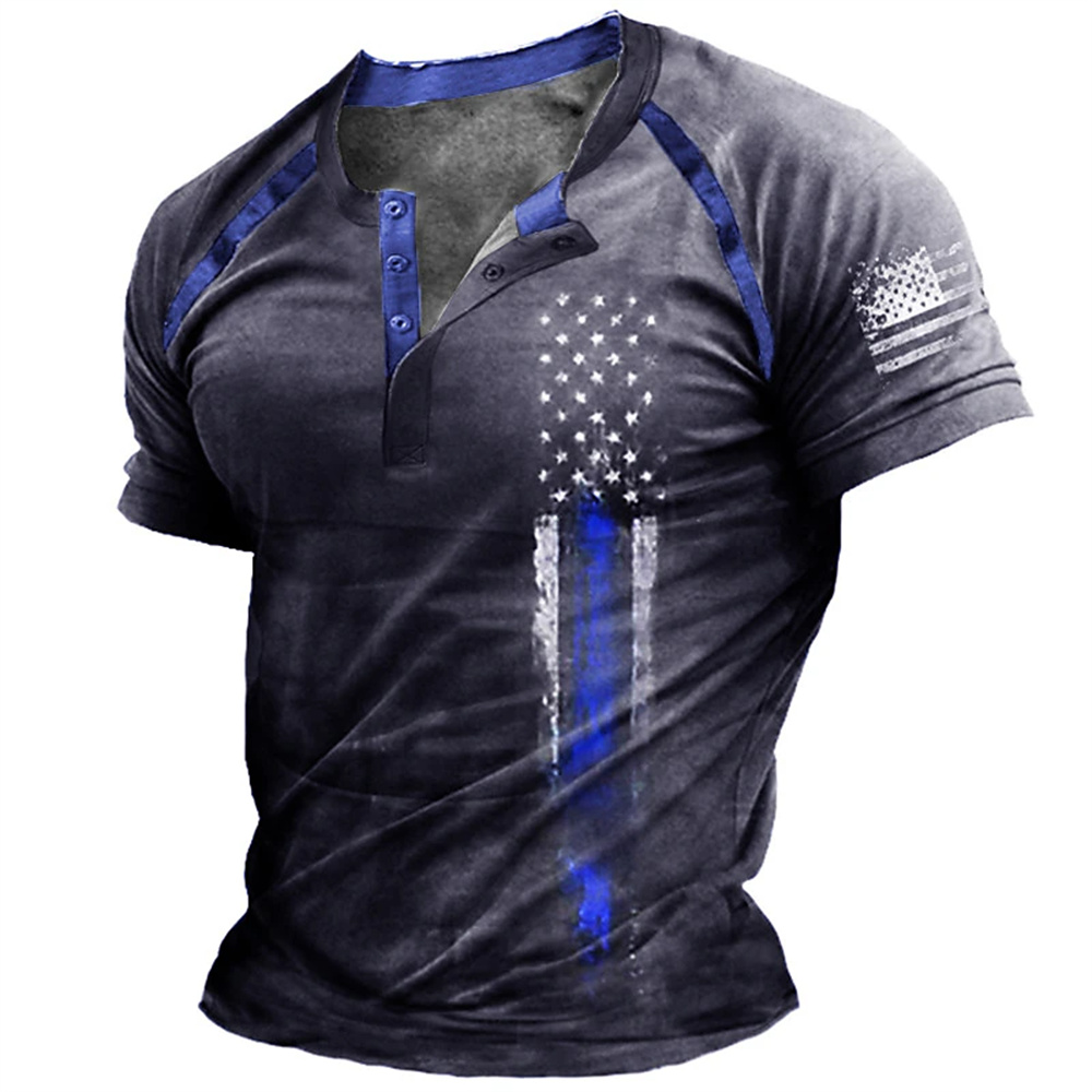 Funny 3D American Flag Print M - Vintage Fashion Streetwear ulasan dan harga