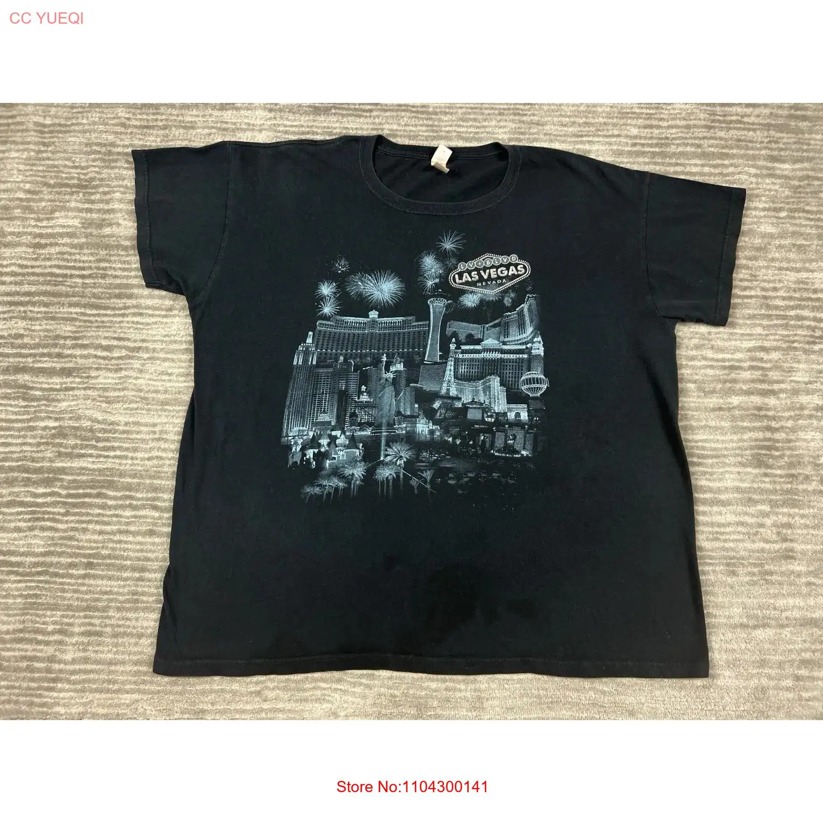 Las Vegas T Shirt Mens 2X Blac - Vintage Fashion Las Vegas ulasan dan harga
