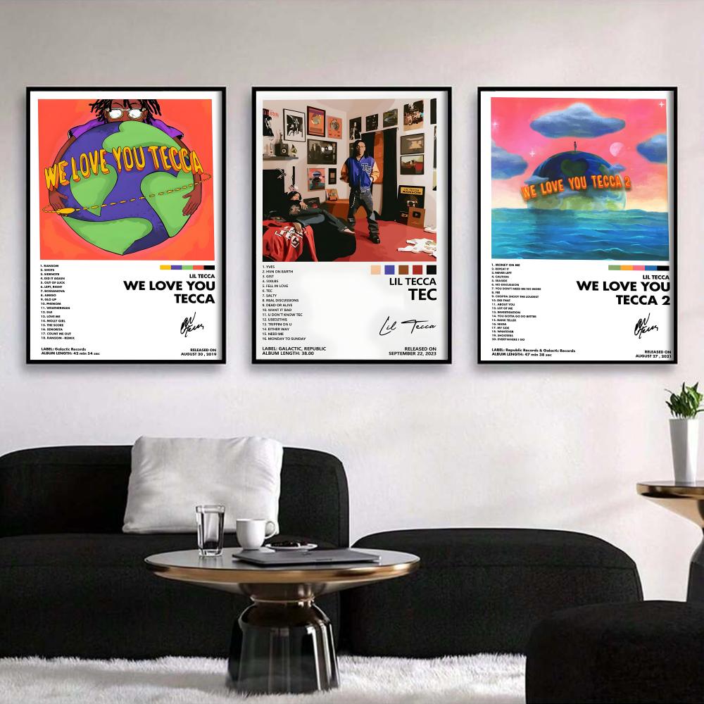 L-lil Tecca ABLUM Cover Painti - Vintage Fashion Prints For Wall ulasan dan harga
