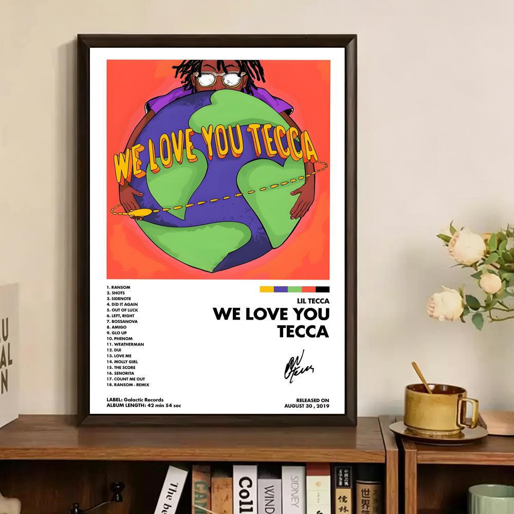 L-lil Tecca ABLUM Cover Painti - Vintage Fashion Prints For Wall ulasan dan harga