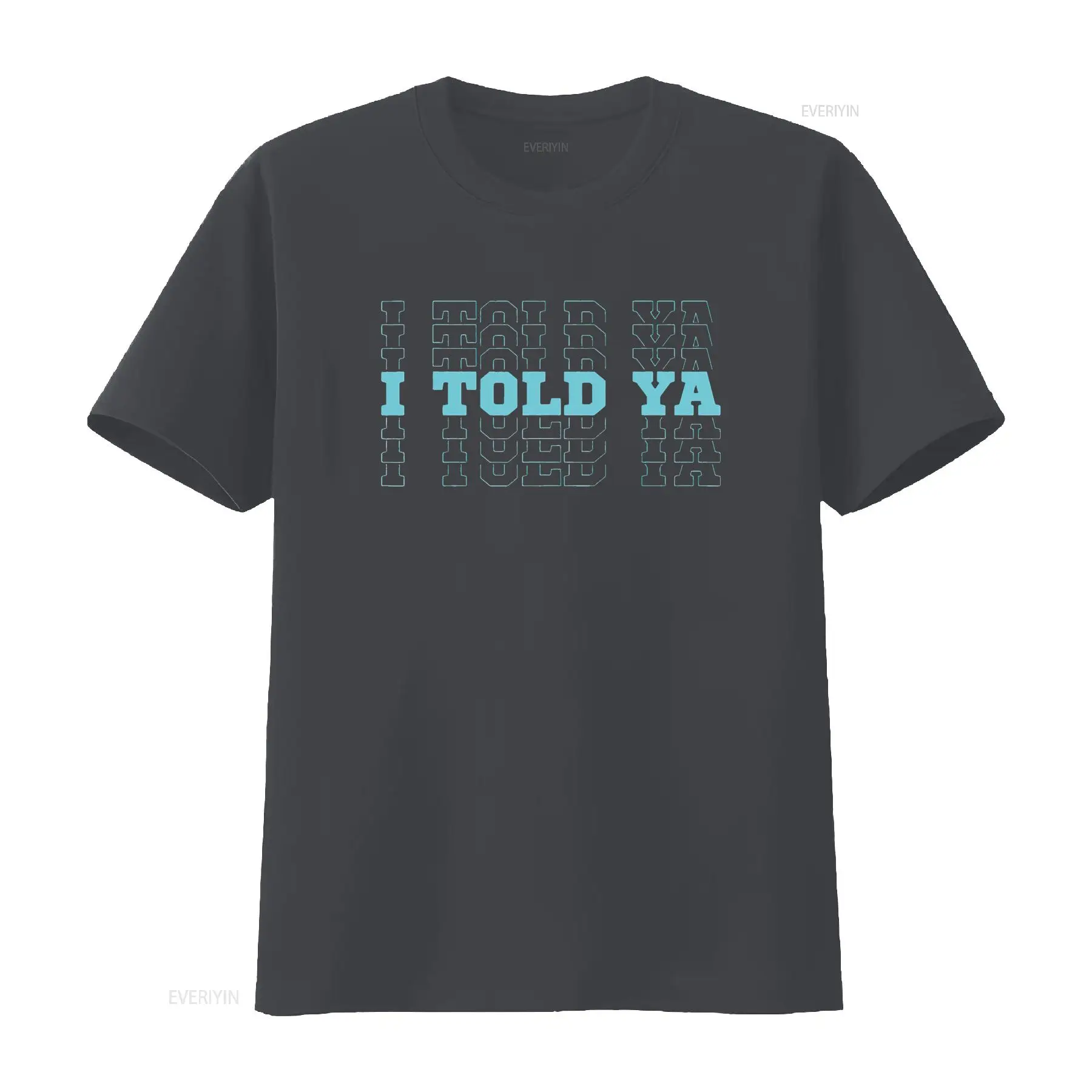 Funny Cute I Told Ya Cyan Blue - Vintage Fashion Font ulasan dan harga