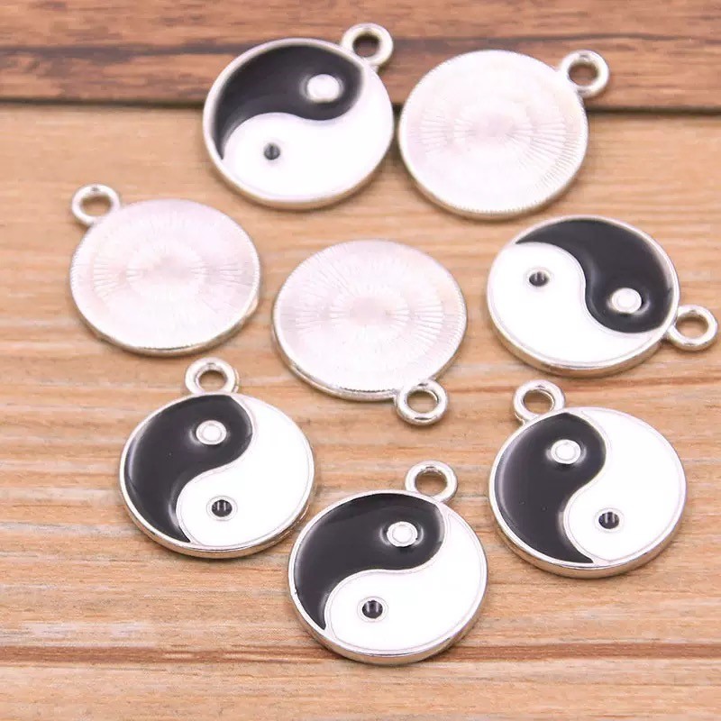 10/20pcs Alloy Tai Chi Charms  - Vintage Fashion Jewelry Necklaces ulasan dan harga