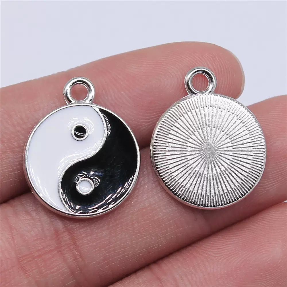 10/20pcs Alloy Tai Chi Charms  - Vintage Fashion Jewelry Necklaces ulasan dan harga