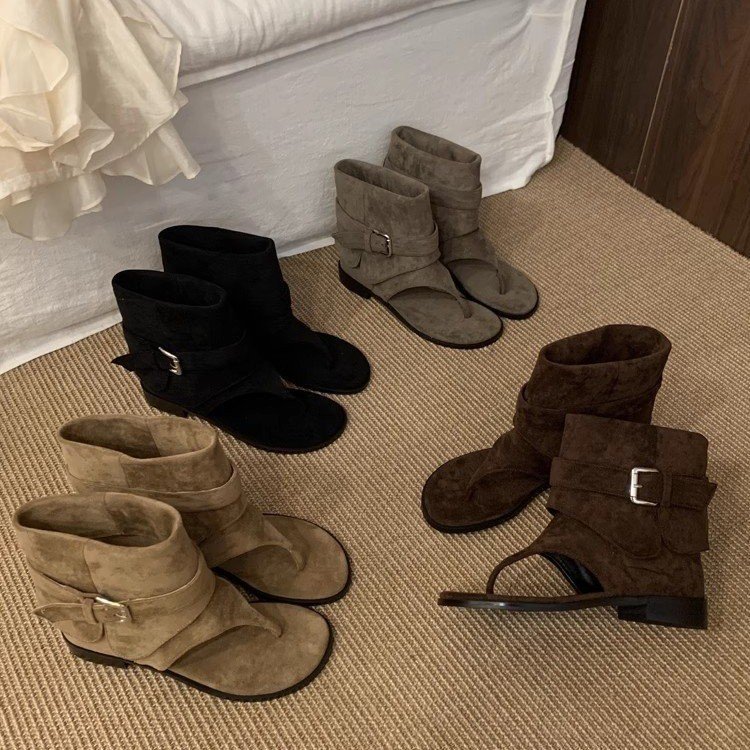 Women Peep Toe Boots Summer Ne - Vintage Fashion Luxury ulasan dan harga
