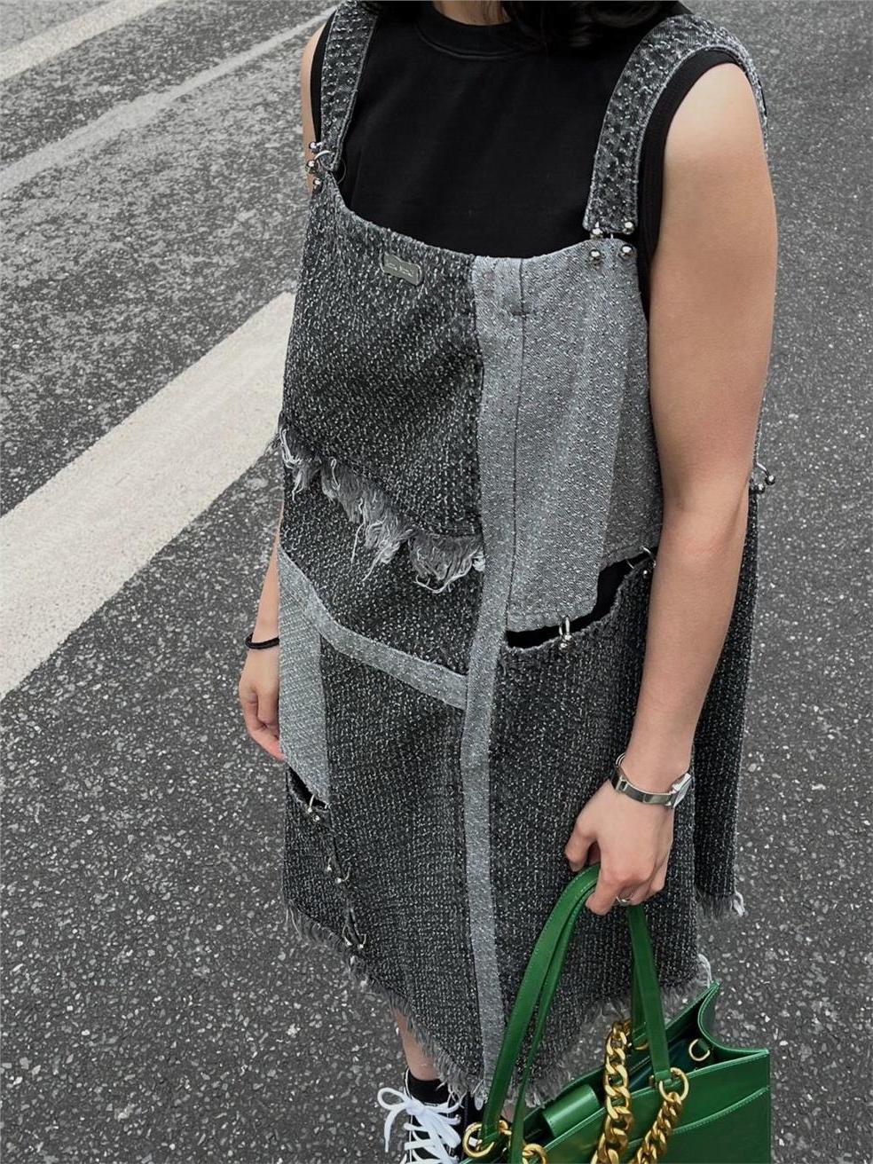 Summer Desert Style Short Slee - Denim Skirt Midi Vintage ulasan dan harga