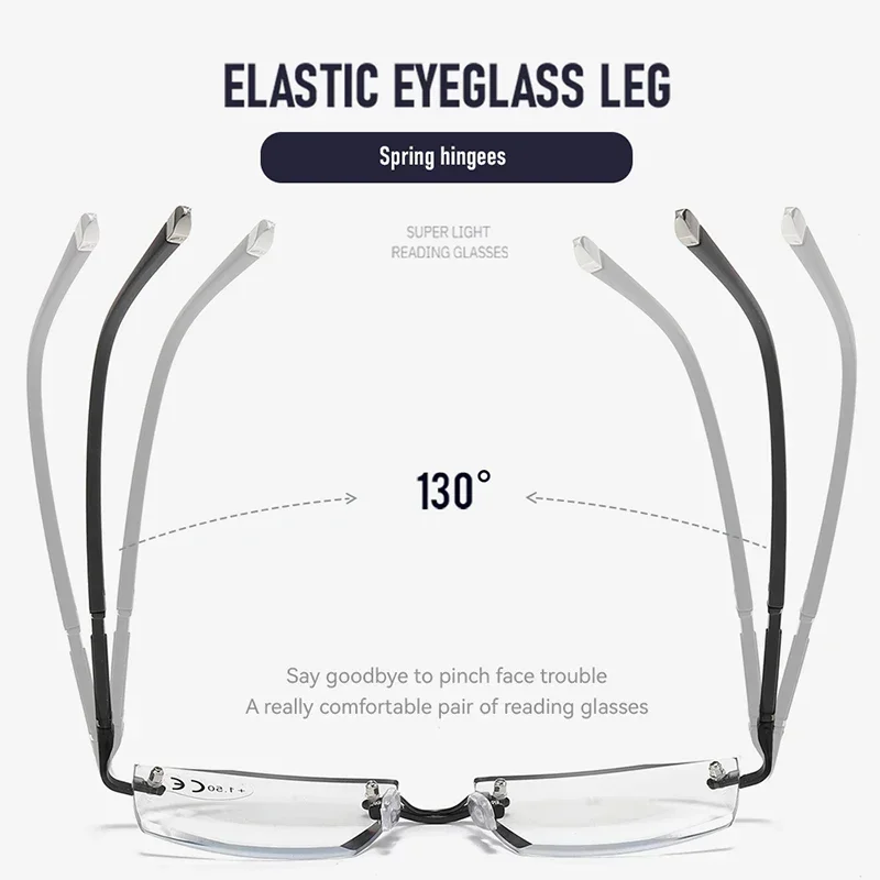 Rimless Photochromic Reading G - Vintage Fashion Definition ulasan dan harga