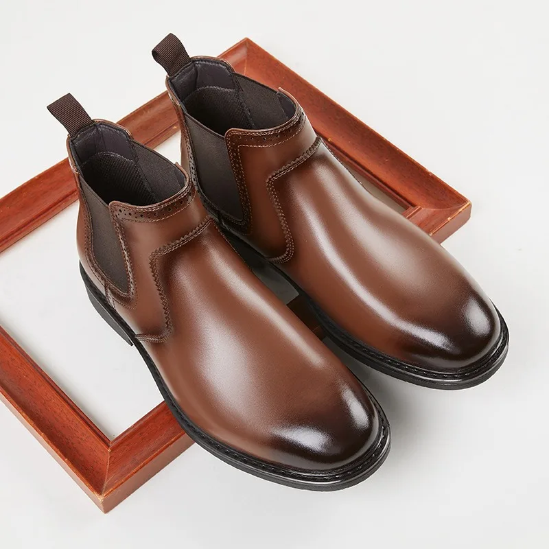 Vintage Mens Leather Oxford Bo - Vintage Fashion Luxury ulasan dan harga