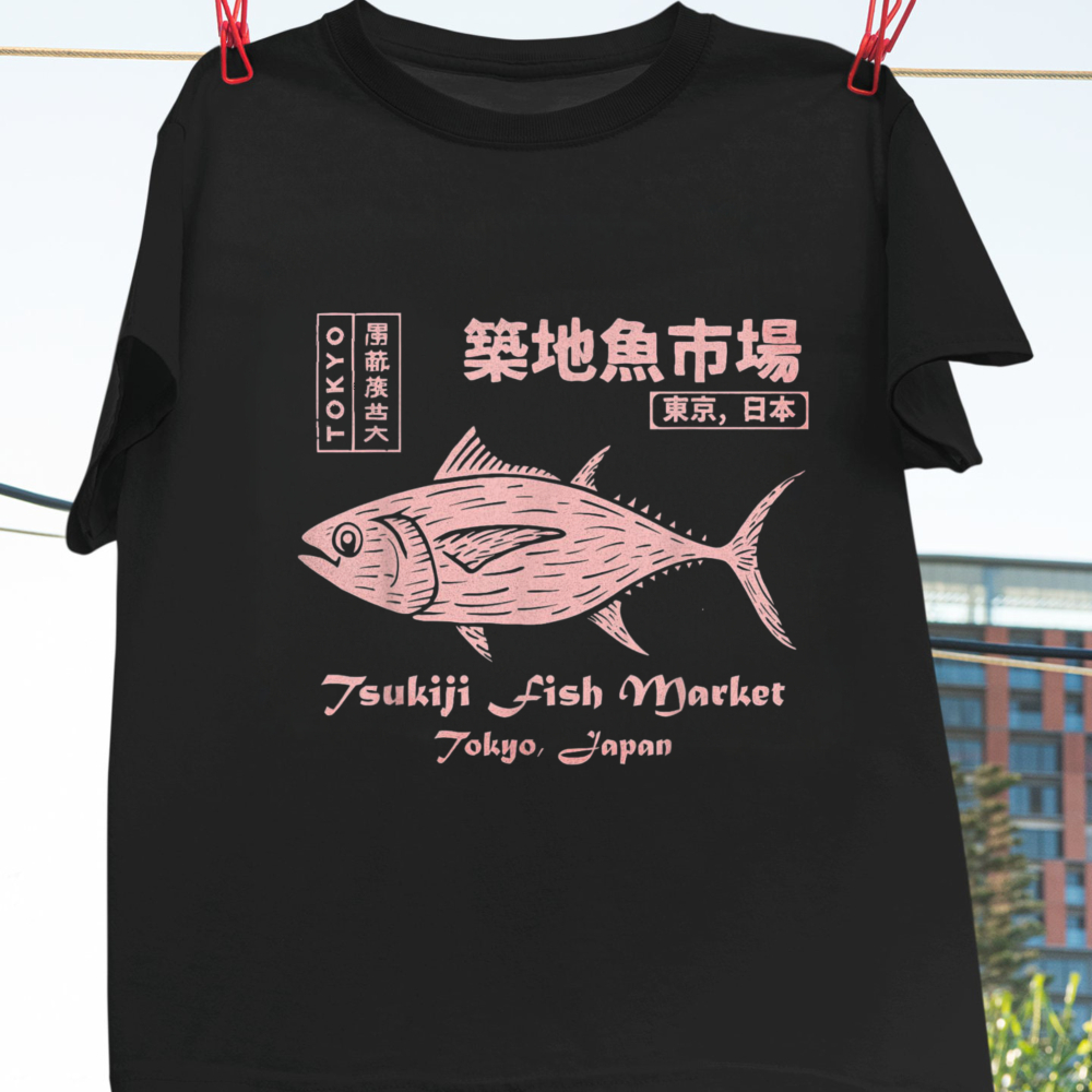 Tsukiji Fish Market Maguro Tun - Vintage Fashion Market ulasan dan harga