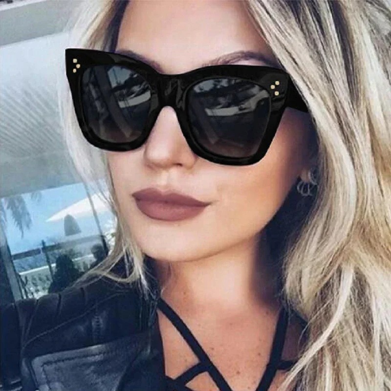Square Retro Sunglasses Women  - Vintage Fashion De ulasan dan harga