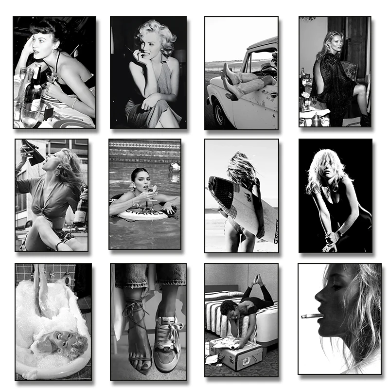 Vintage Woman Drinking Martini - Vintage Fashion Prints For Wall ulasan dan harga